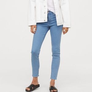 H&M Light Denim Skinny Ankle Jeans